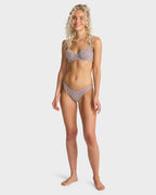 Womens Mini Wave Check Underwire Bikini Top