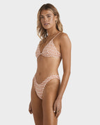 Womens Wave Check Reese Underwire Bikini Top
