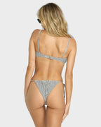 Womens Wave Check Bikini Top