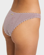 Womens Mini Wave Check Medium Bikini Bottom