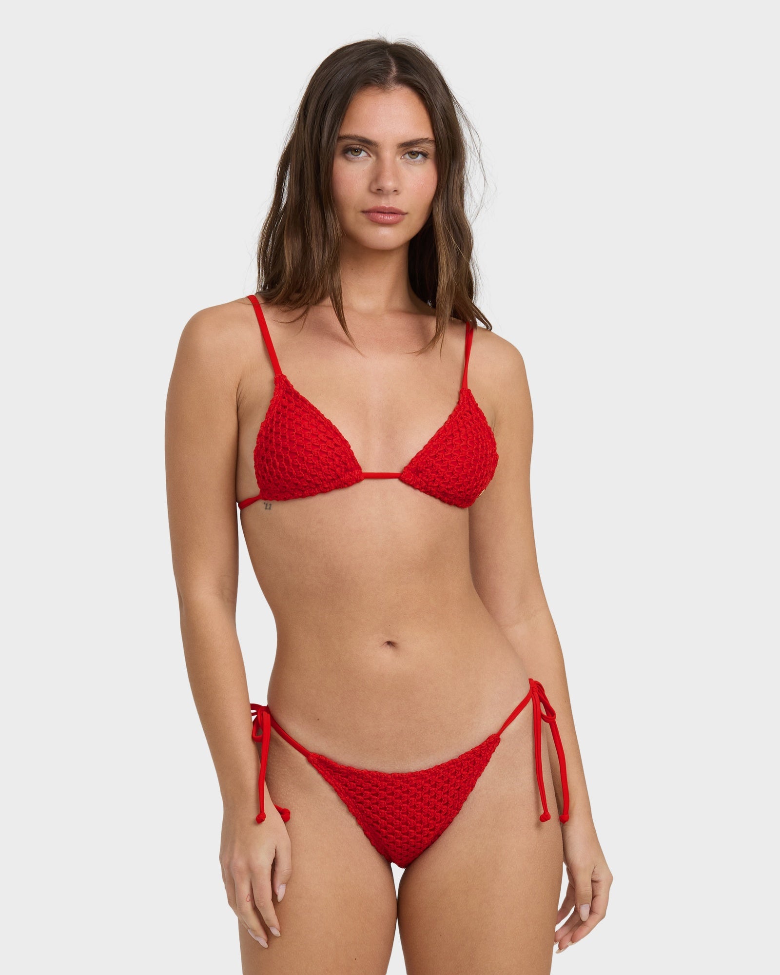 Womens Twisted Tides Tie Side Bikini Bottom
