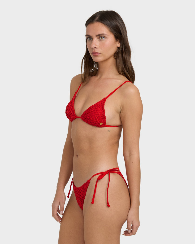 Womens Twisted Tides Tie Side Bikini Bottom
