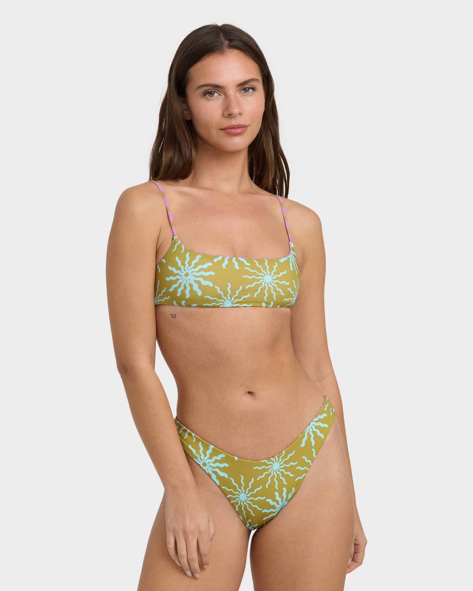 Womens Sun Fired Reversible Hike Bikini Bottom Womens Sun Fired Reversible Hike Bikini Bottom