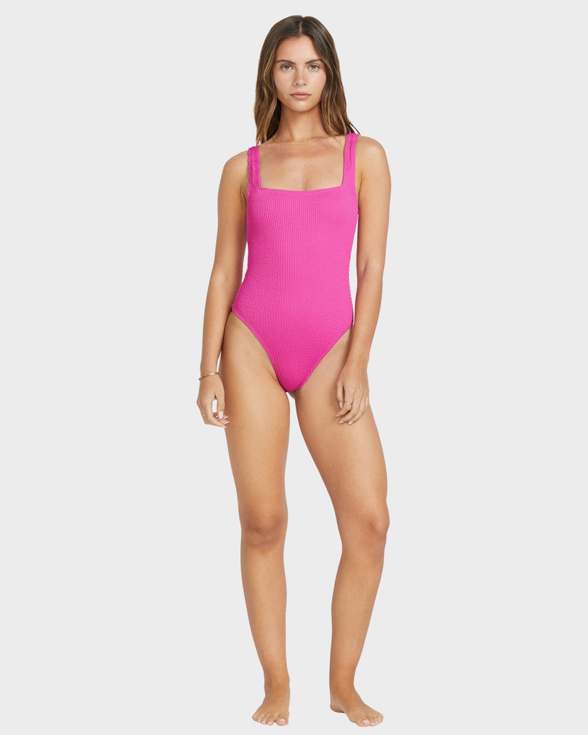 Womens Summer High One Piece Swimsuit