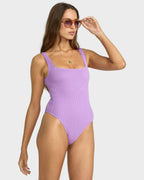 Womens Summer High One Piece Swimsuit