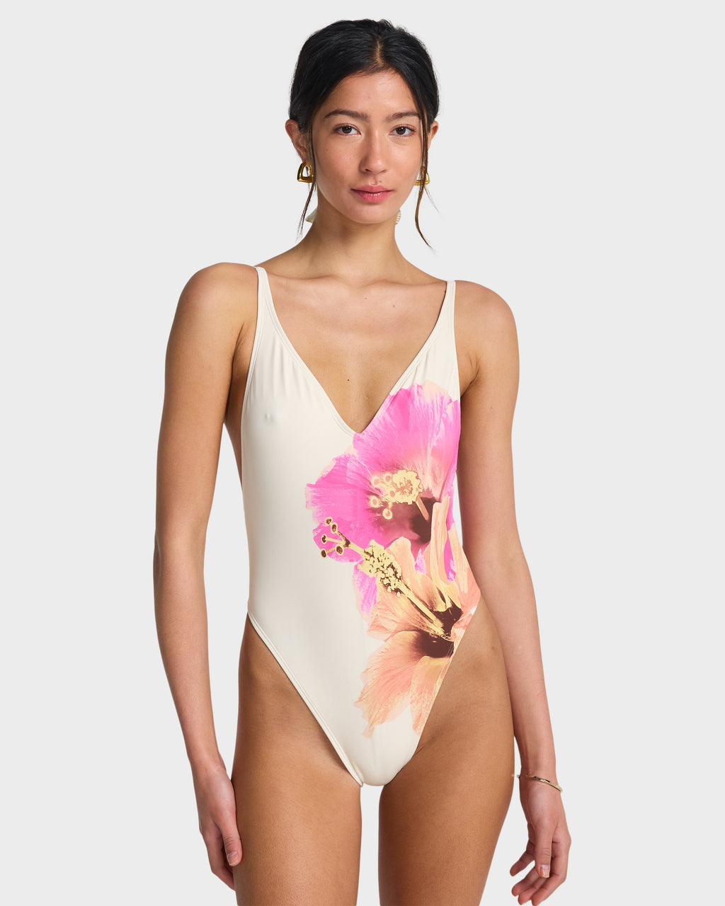 Womens Sunny Shore Deep V One Piece