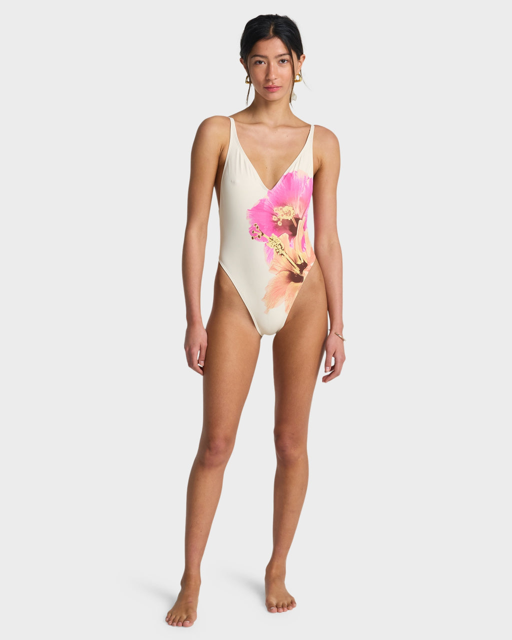 Womens Sunny Shore Deep V One Piece