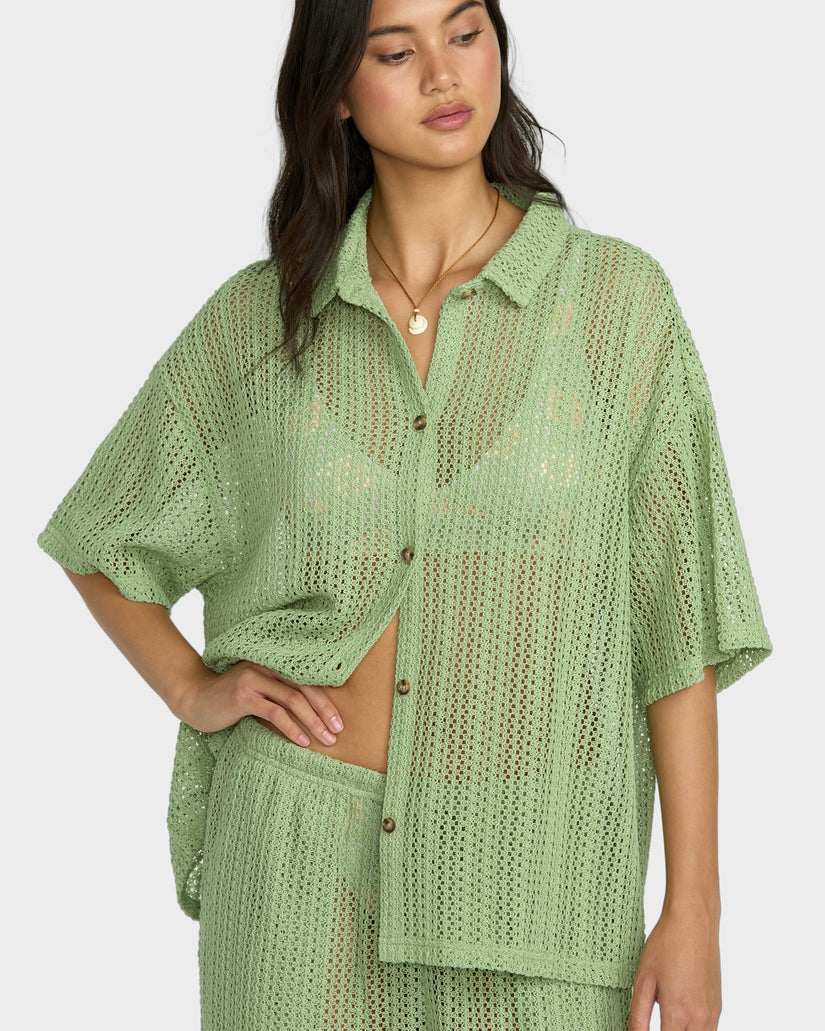 Womens Largo Shirt Cover Up