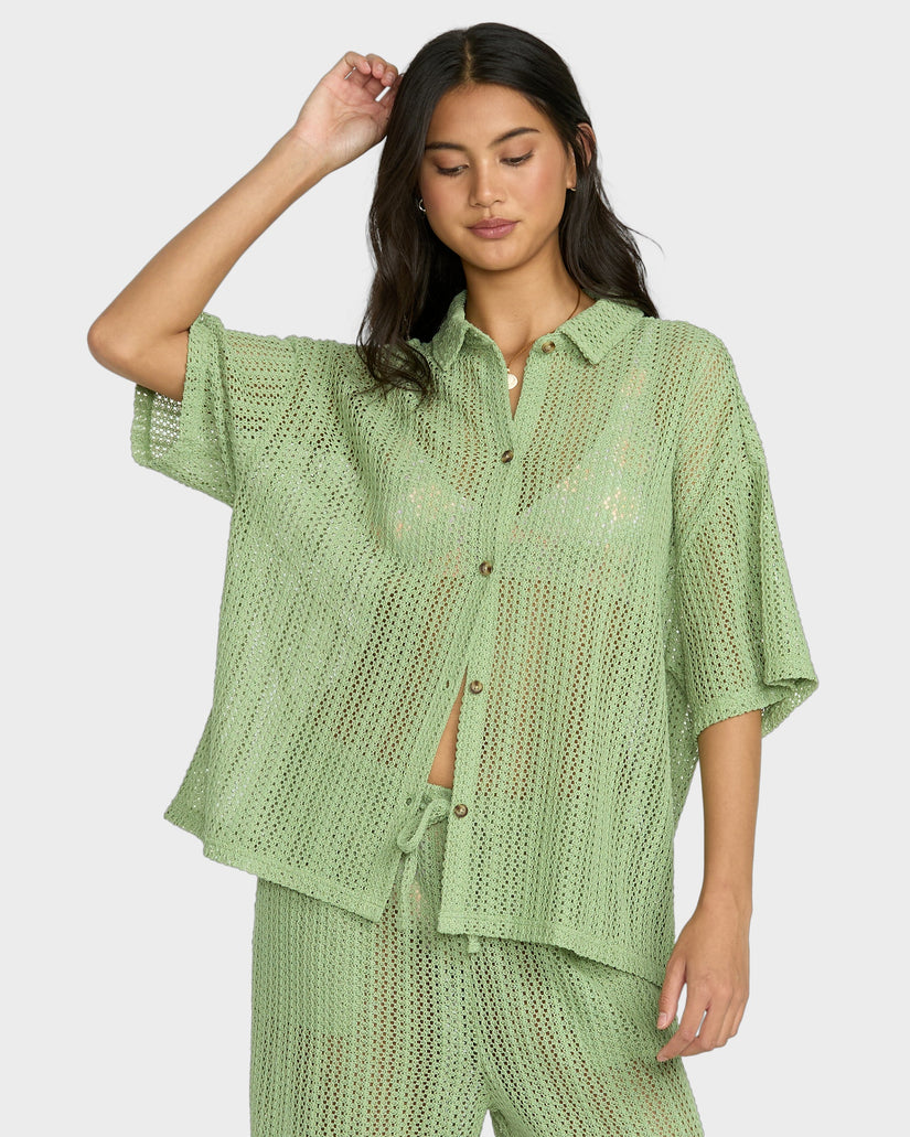 Womens Largo Shirt Cover Up