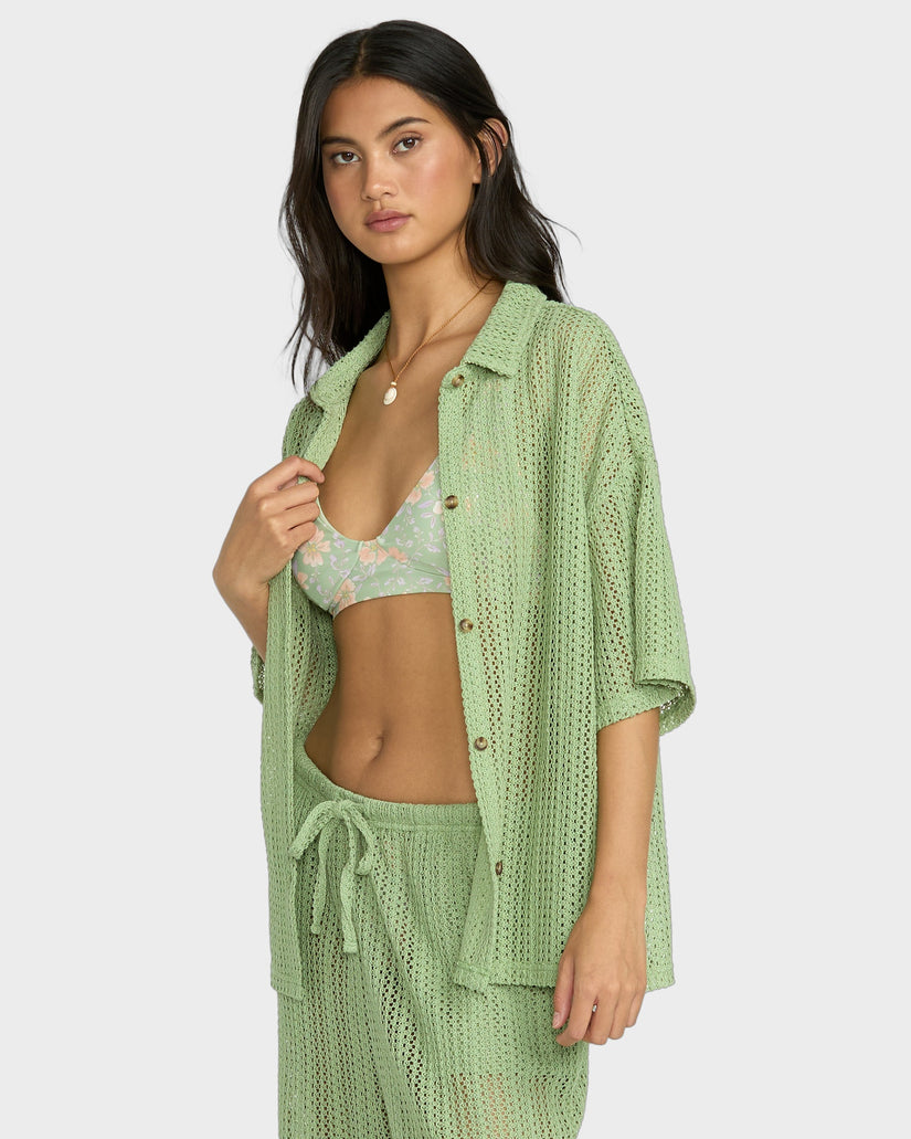 Womens Largo Shirt Cover Up