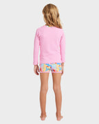 Girls 2-7 Sun Shift Long Sleeve Rash Vest Set
