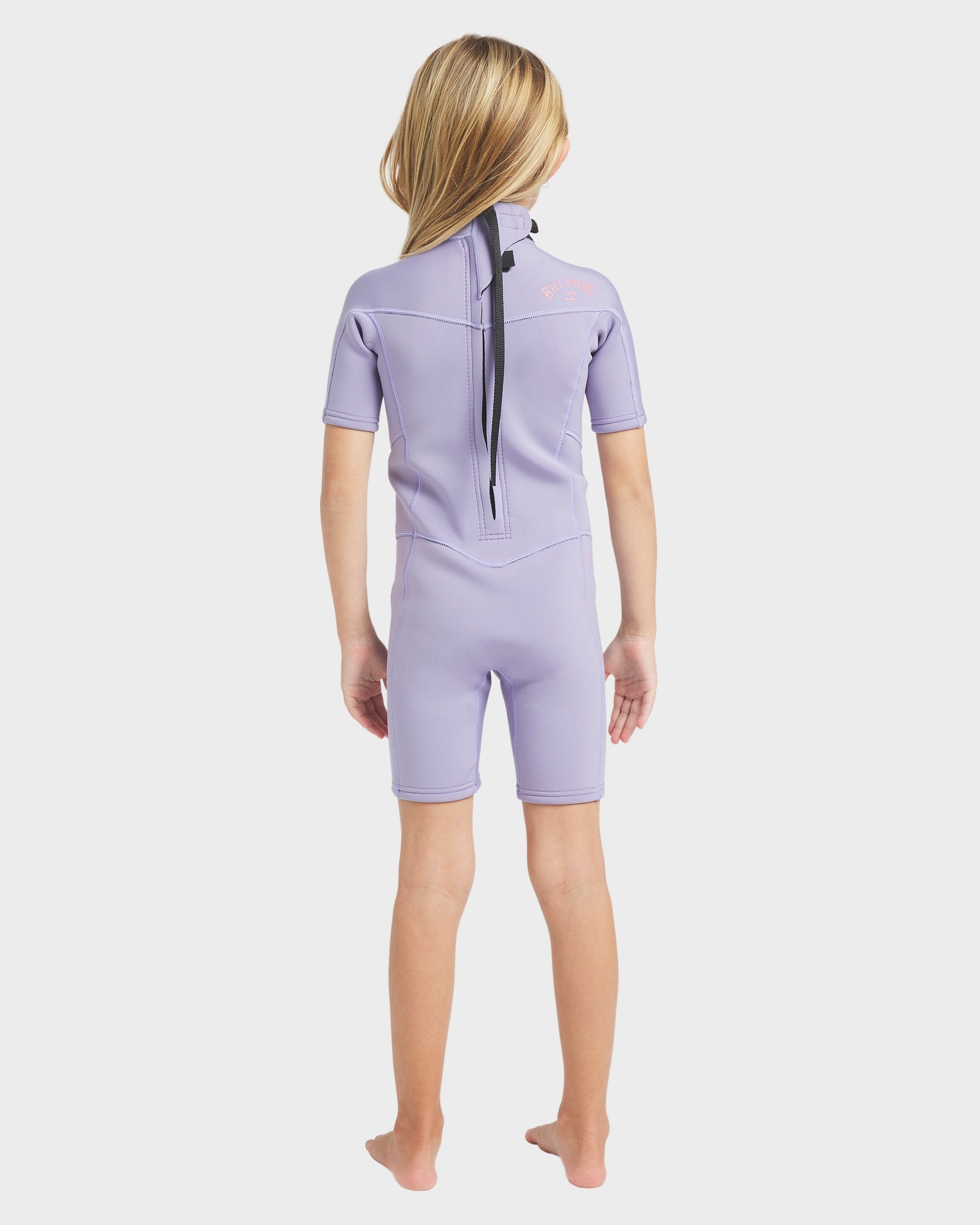 Toddlers 2/2Mm Synergy Back Zip Short Sleeve Springsuit