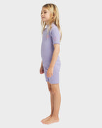 Toddlers 2/2Mm Synergy Back Zip Short Sleeve Springsuit