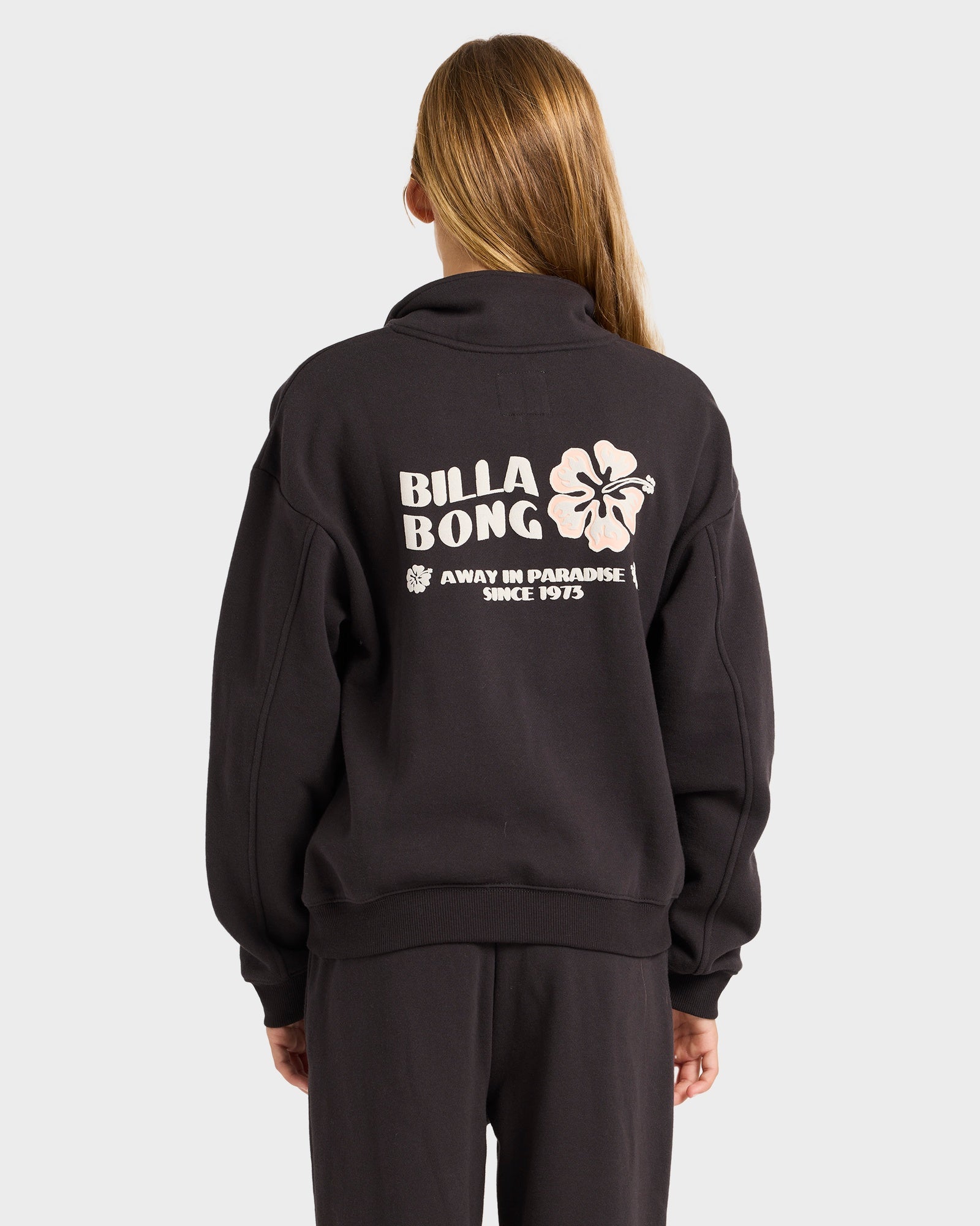 Girls 6-16 Paradise Half Zip Crew Neck