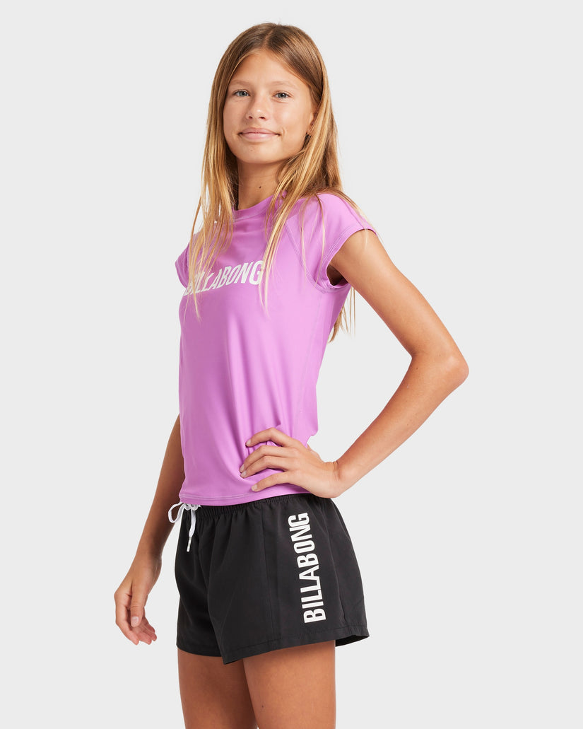 Girls 8-16 Short Sleeve Rash Vest