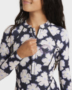 Girls 8-14 Salty Dayz Natural Long Sleeve Springsuit