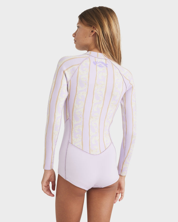 Girls 8-14 2/2mm Salty Dayz Natural Long Sleeve Springsuit