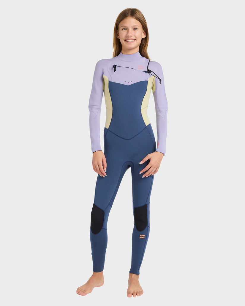 Girls 8-16 Synergy Chest Zip Long Sleeve Fullsuit