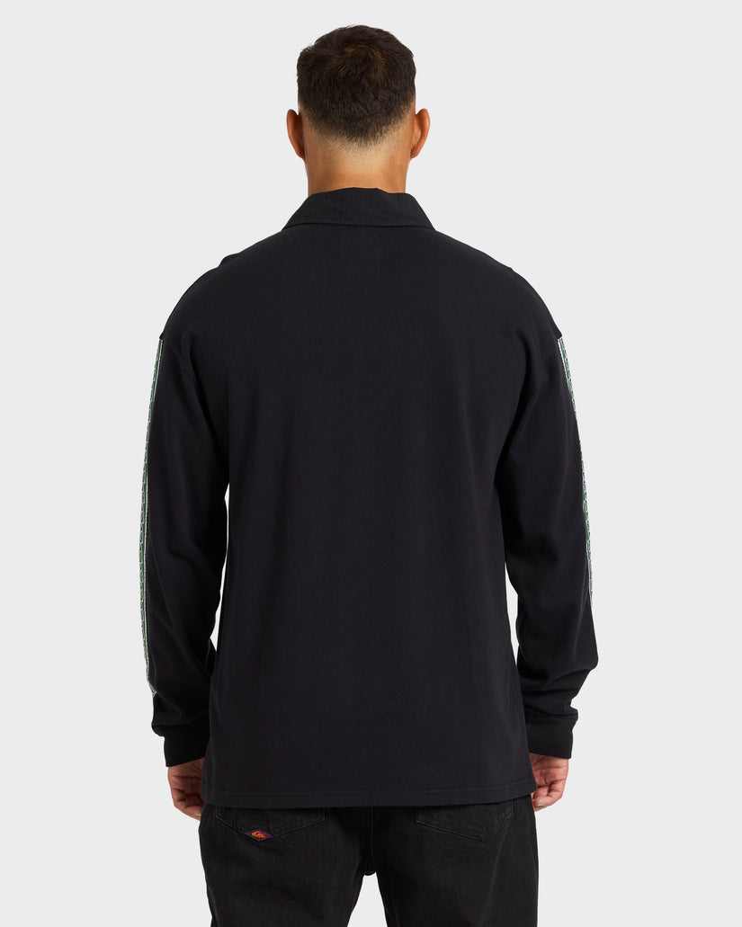 Mens Pu-Tawhiro Polo Long Sleeve Shirt