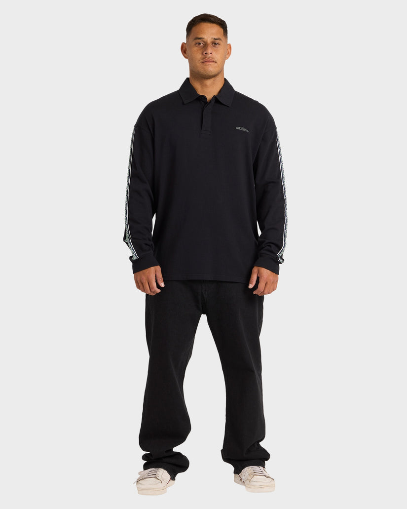 Mens Pu-Tawhiro Polo Long Sleeve Shirt