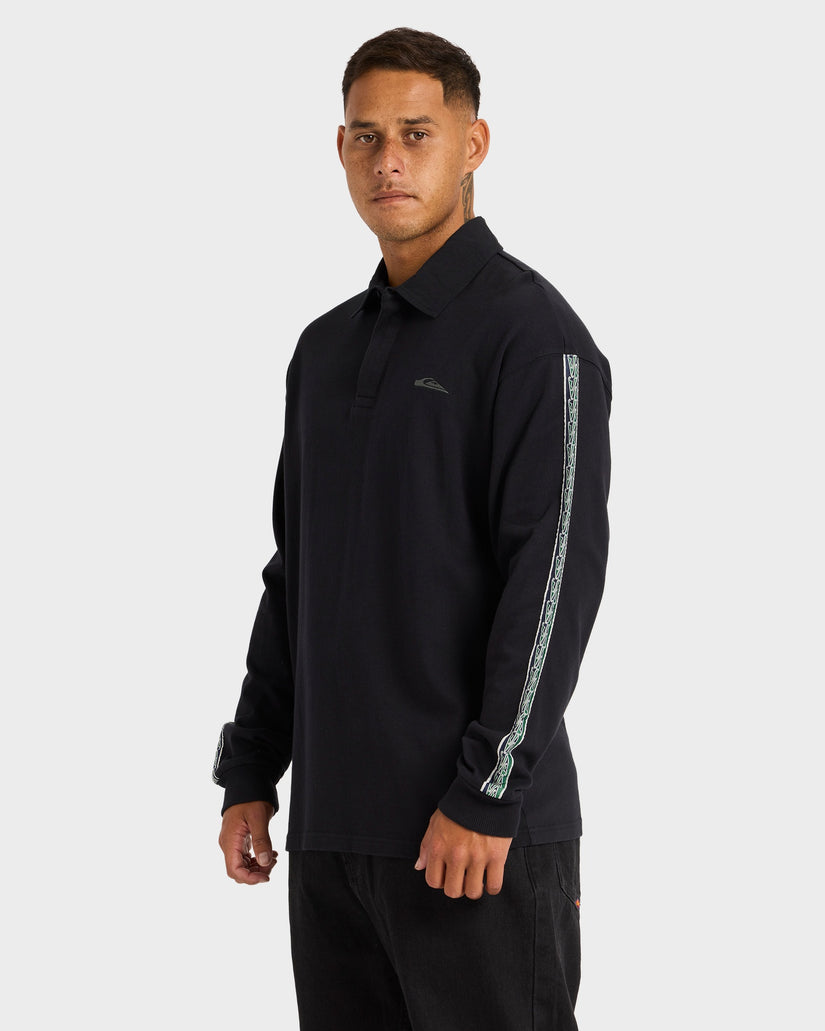 Mens Pu-Tawhiro Polo Long Sleeve Shirt