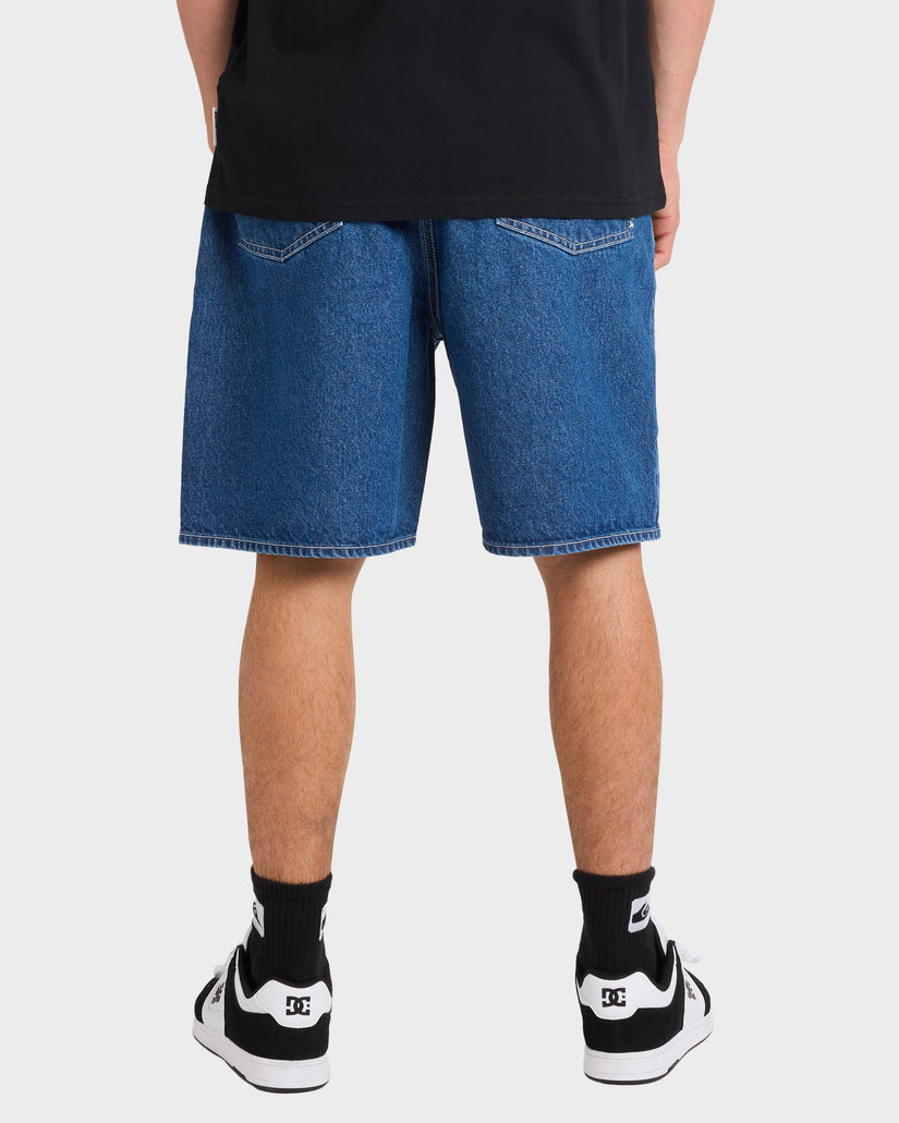 Mens Impaired Baggy Denim Shorts