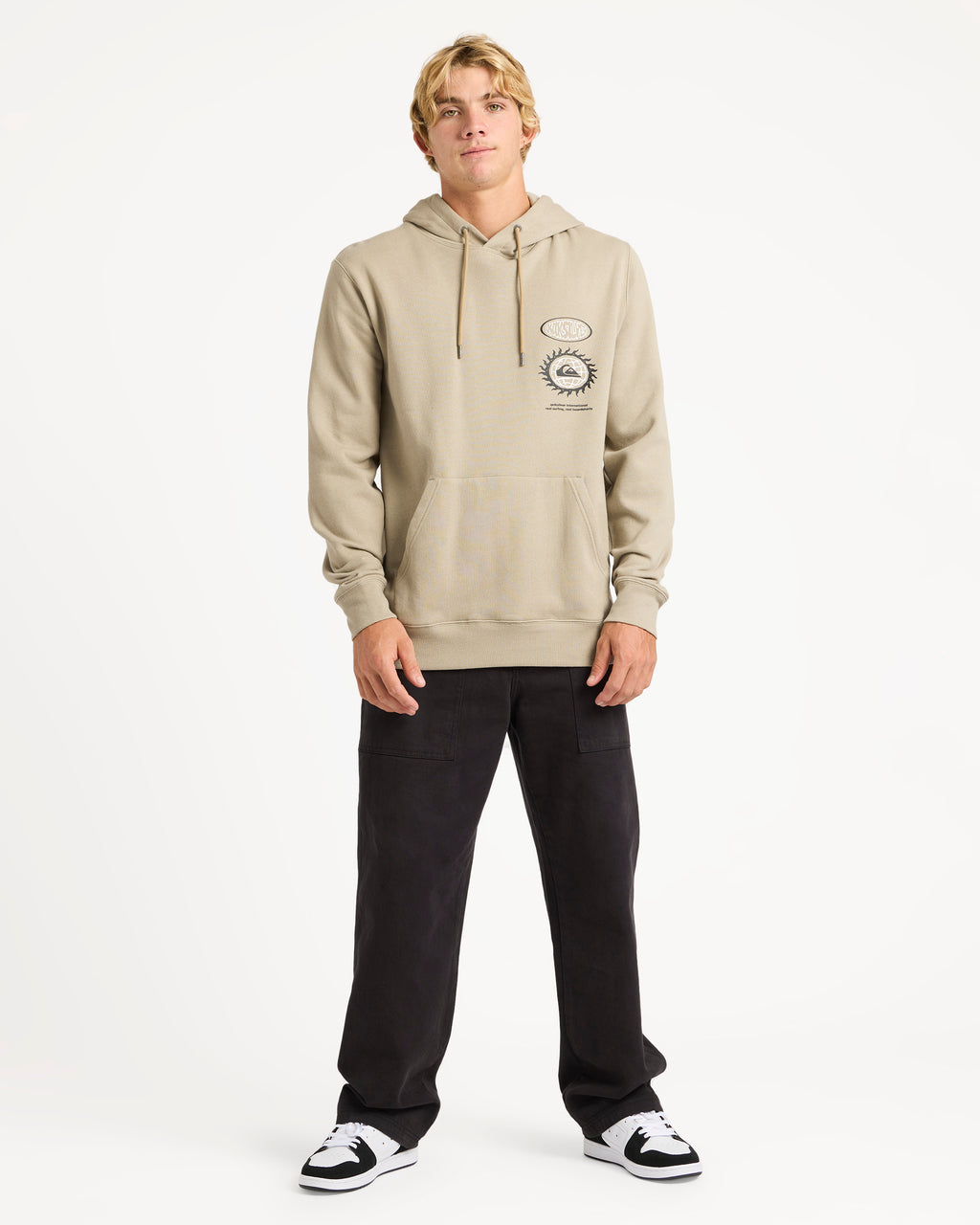 Mens Quik Global Pullover Hoodie