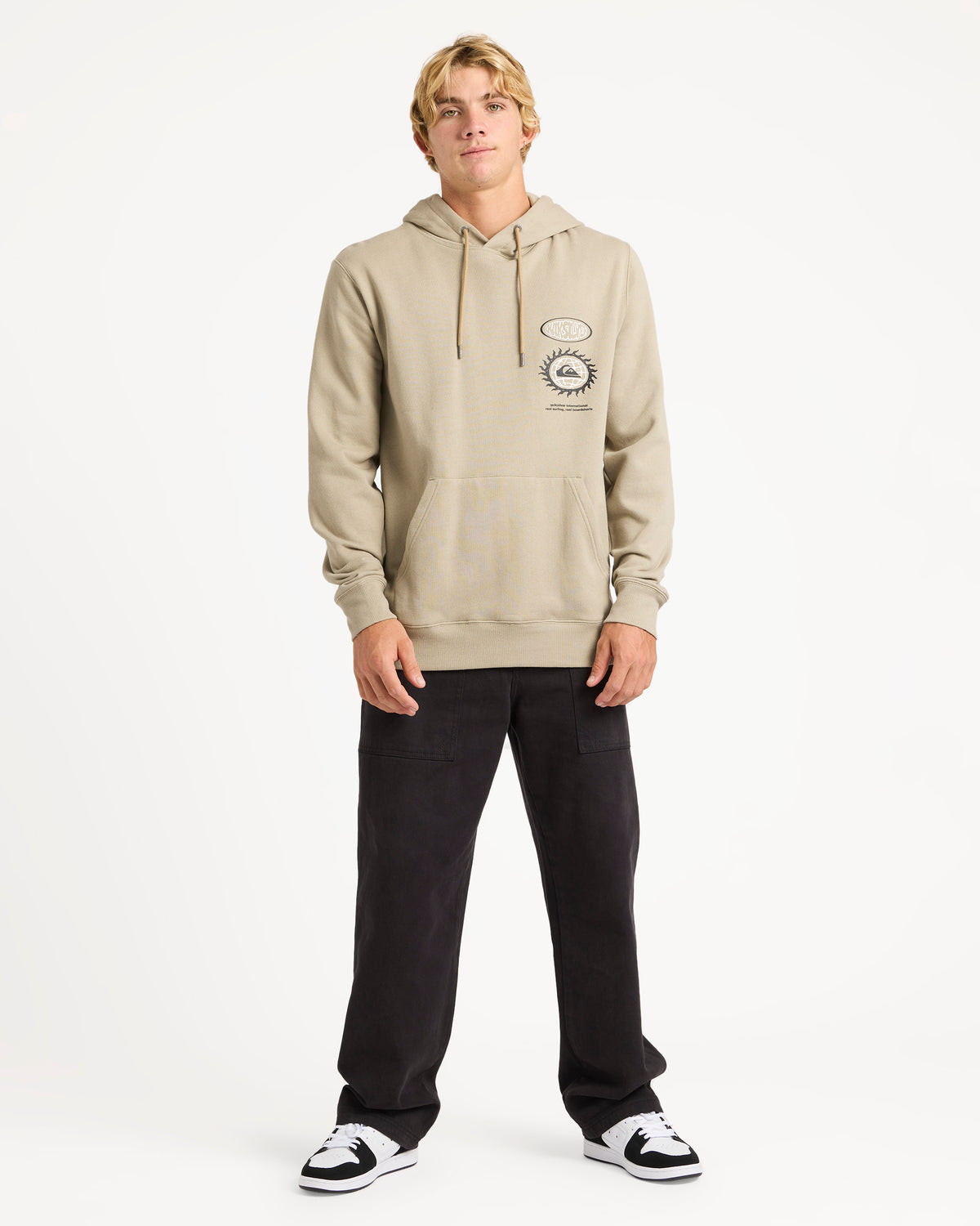 Mens Quik Global Pullover Hoodie