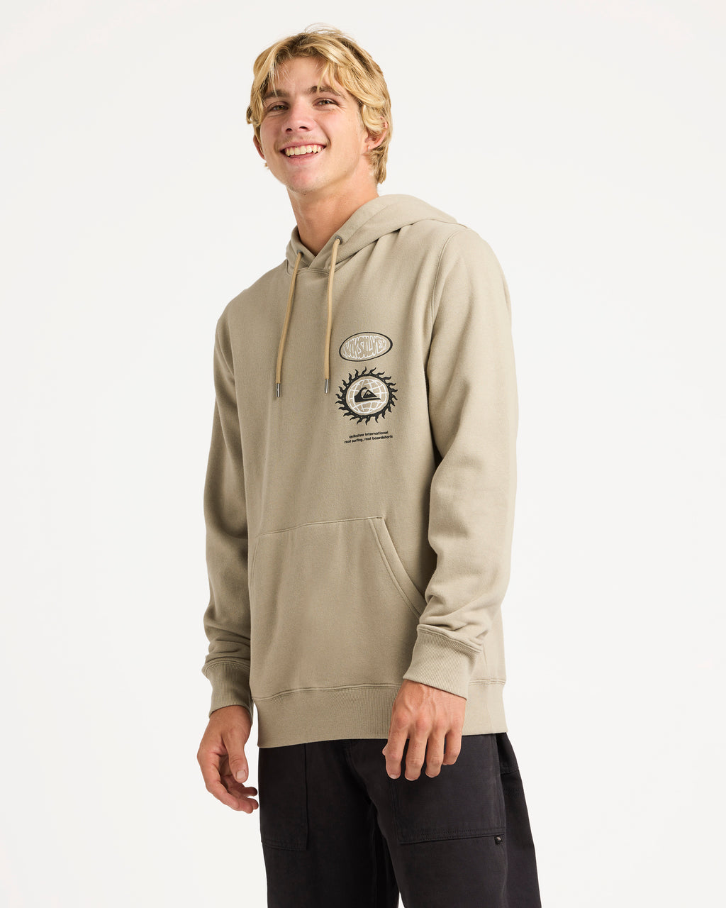 Mens Quik Global Pullover Hoodie