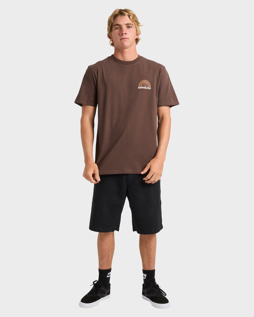 Mens Sunset Arc Wave T-Shirt