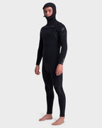 Mens 5/4/3 Marathon Sessions Hooded Chest Zip Wetsuit