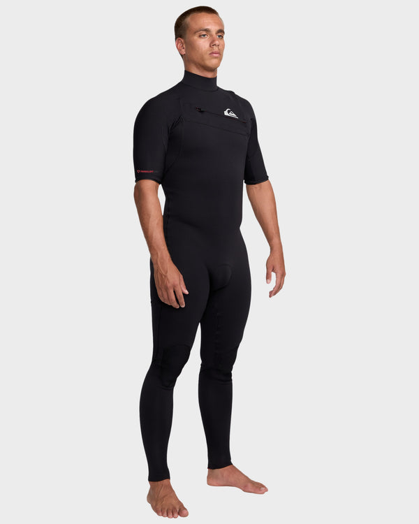 Mens 2/2Mm Highline Short Sleeve Chest Zip Wetsuit