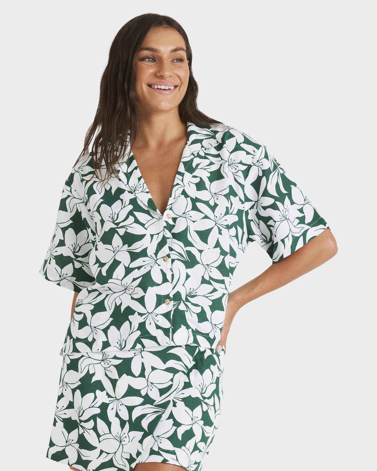 Womens Khloe Salty Water Short Sleeve Shirt