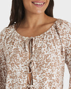 Womens Kerlina Tie Top Long Sleeve Shirt