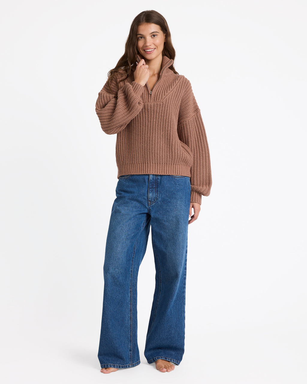Womens So Cozy Half Zip Jumper