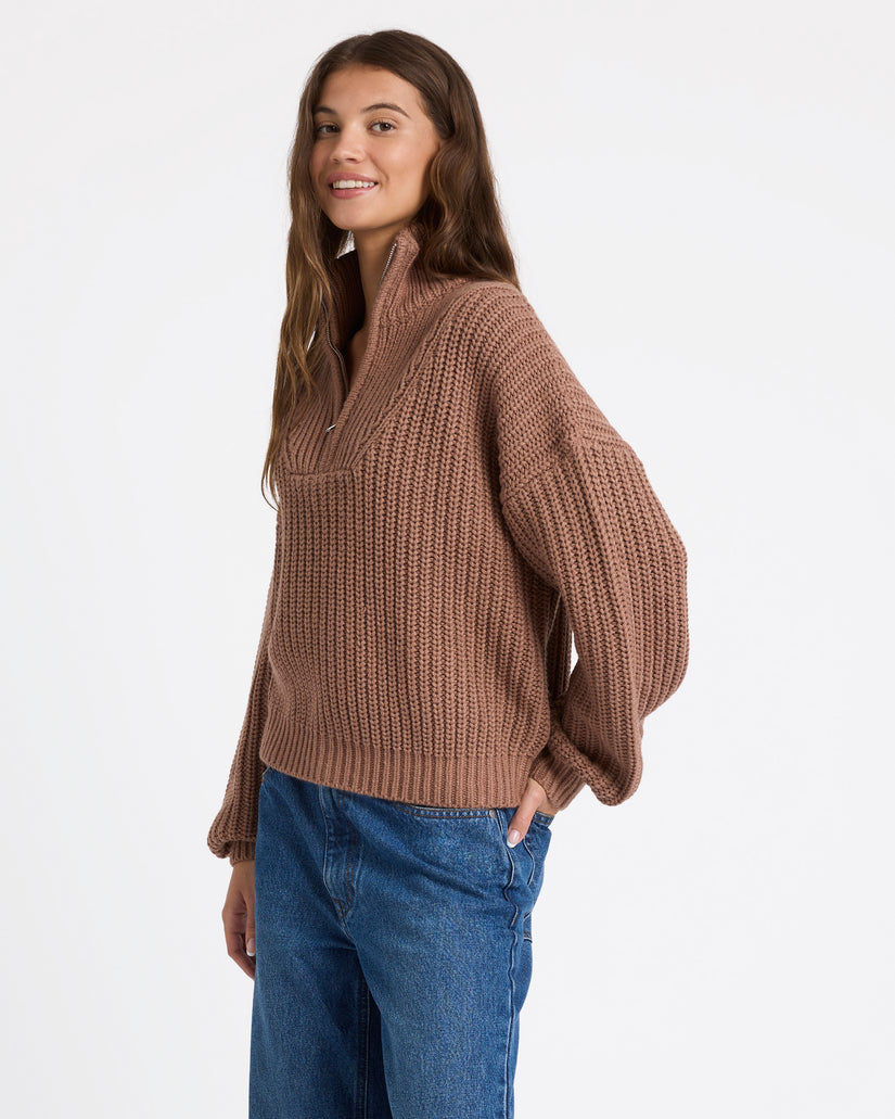 Womens So Cozy Half Zip Jumper