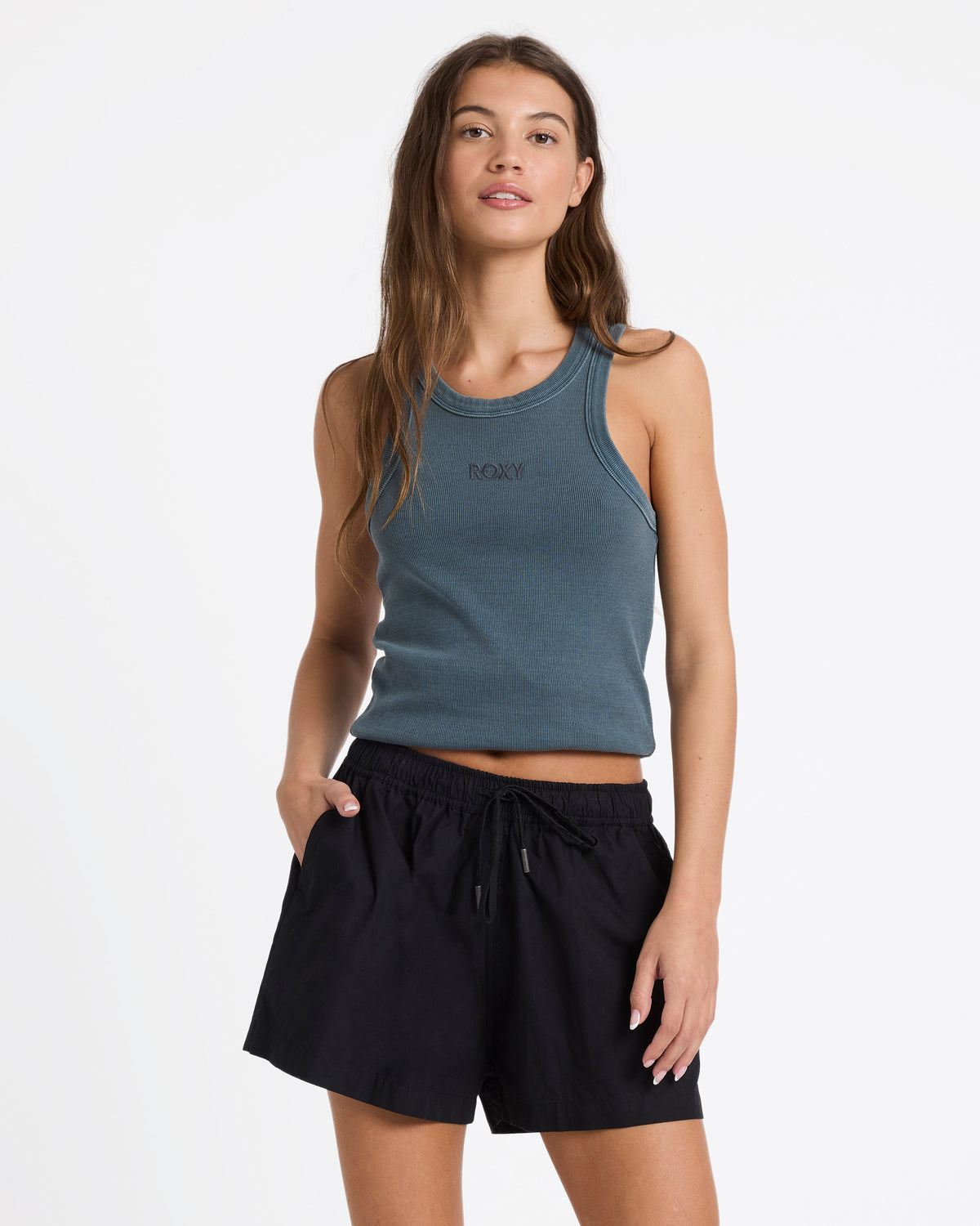 Womens Recess Elastic Waist Shorts