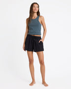 Womens Recess Elastic Waist Shorts