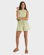 Womens Dreamer Elastic Waist Shorts