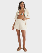 Womens Always Sunny Elastic Waist Shorts