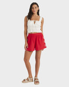 Womens Chase Elastic Waist Shorts