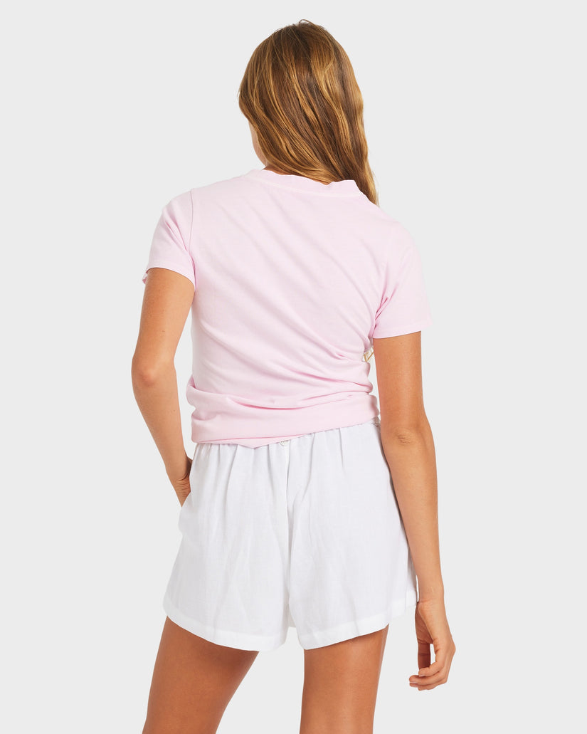Womens Dreamer Elastic Waist Shorts