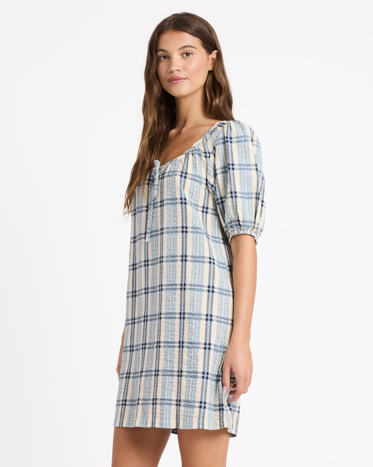 Womens Dyland Check Mini Dress