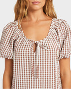Womens Delilah Check Mini Dress