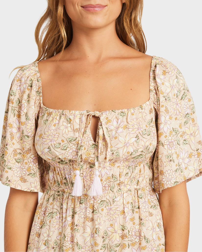 Womens Garland Sun Symphony Mini Dress