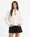 Womens Movin Up Half Zip Fleece Jumper