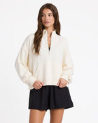 Womens Movin Up Half Zip Fleece Jumper