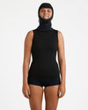 Womens 2mm Swell Natural Hooded Vest Wetsuit