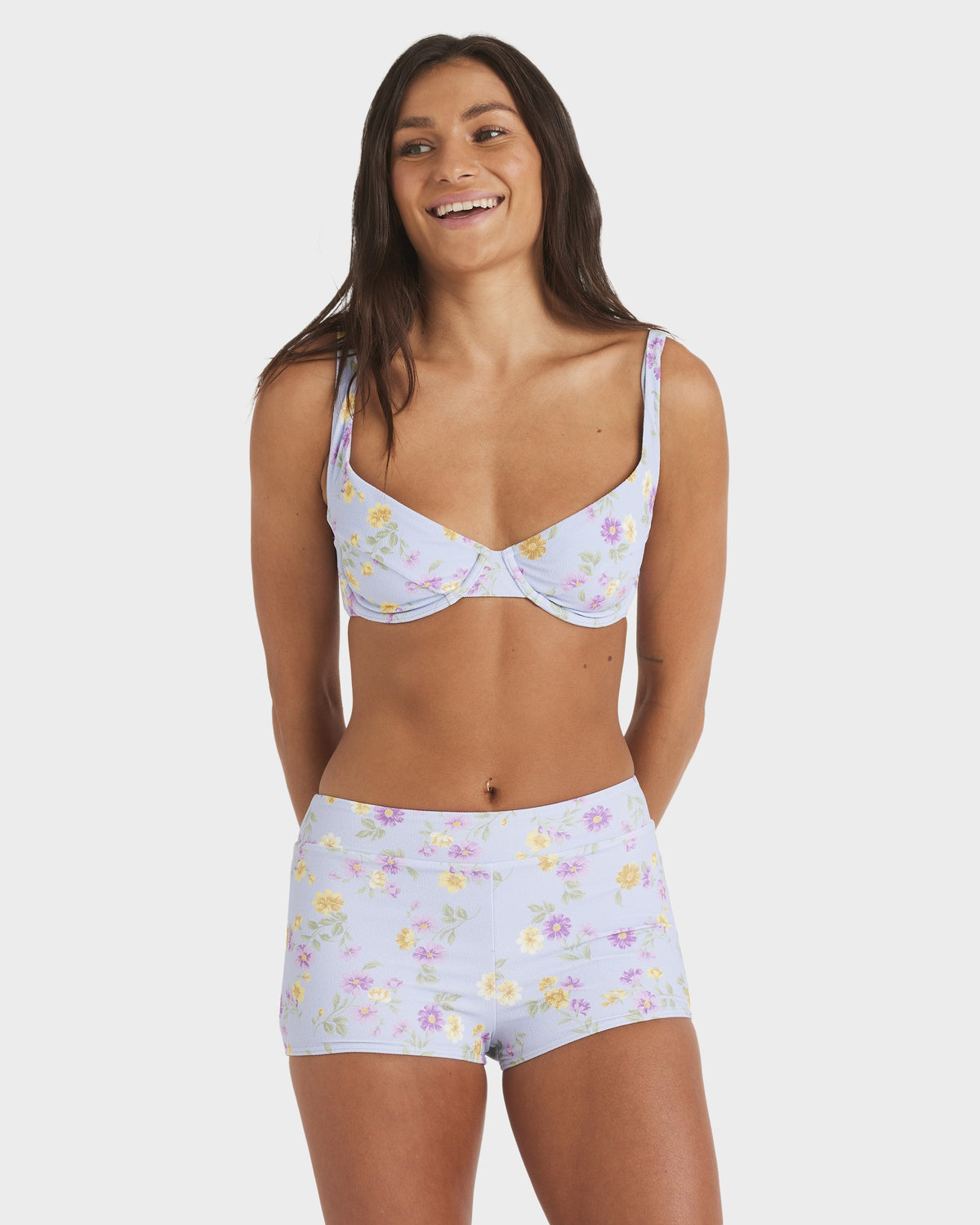Womens Wildflower High Waist Bikini Bottom