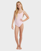Girls 8-16 Daisy Check One Piece